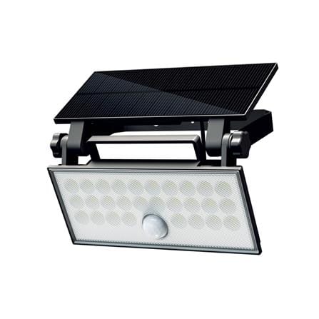 ไฟผนังภายนอก SOLAR BEC WING2-BK 25 วัตต์ DAYLIGHT สีดำ