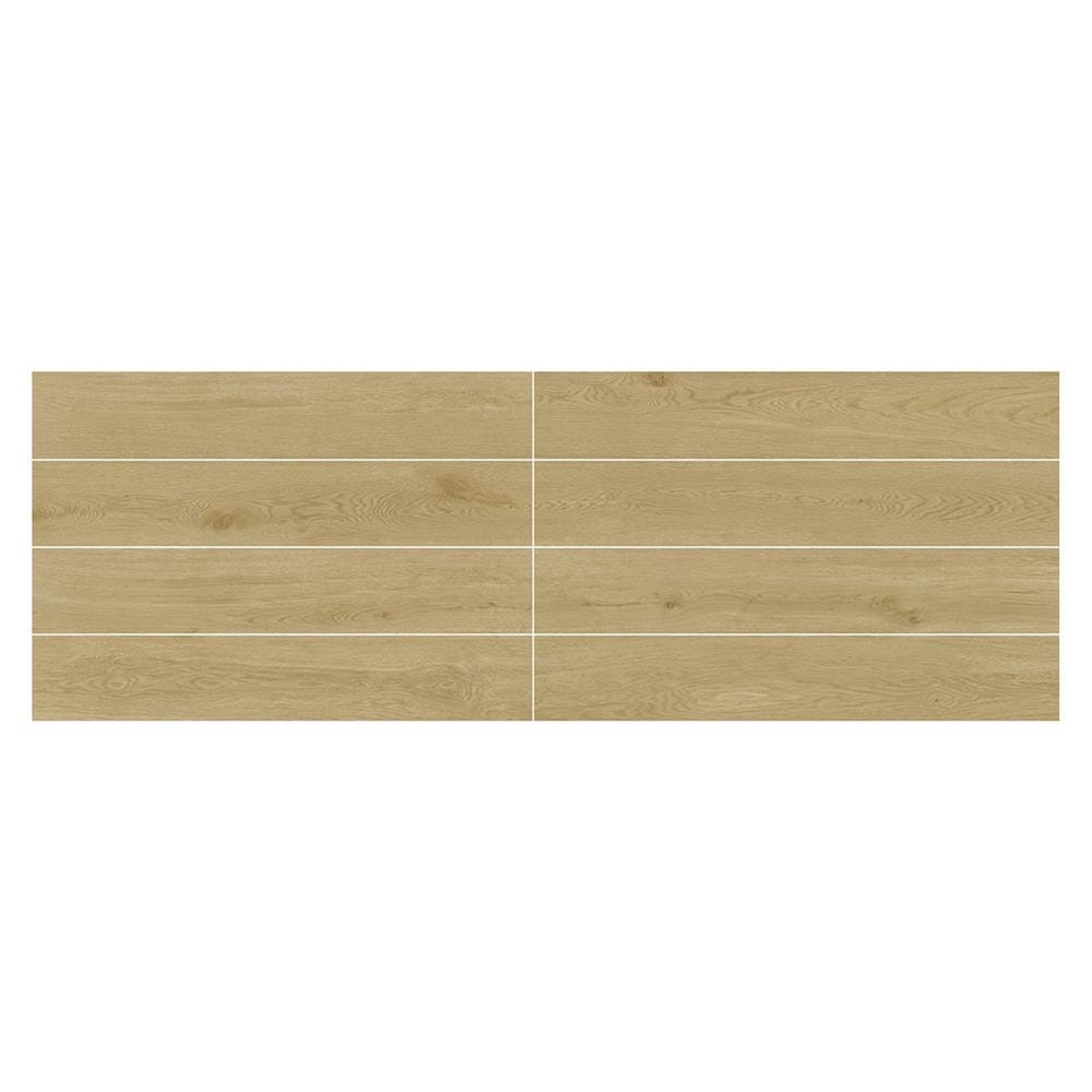 กระเบื้องพื้นพอร์ซเลน 20x100 ซม. TARA โลโฟเทนวู๊ด เบจ PM 1.2 ตร.ม.