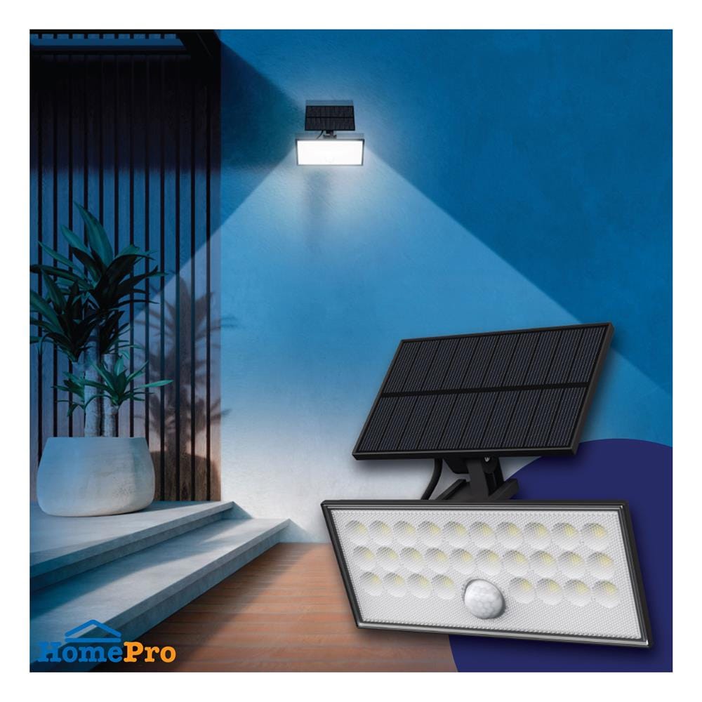 ไฟผนังภายนอก SOLAR BEC SPLIT-1BK 25 วัตต์ DAYLIGHT สีดำ
