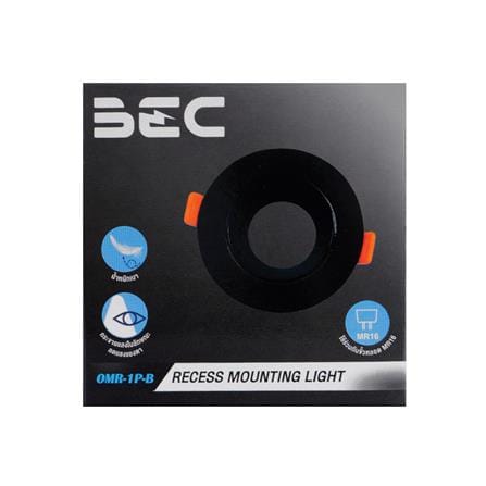 ดาวน์ไลท์ BEC OMR-1P B 3.5 นิ้ว สีดำ 3.5 กลม_3