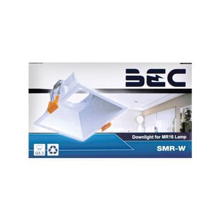 ดาวน์ไลท์ BEC SMR-W 4 นิ้ว สีขาว สี่เหลี่ยม_3