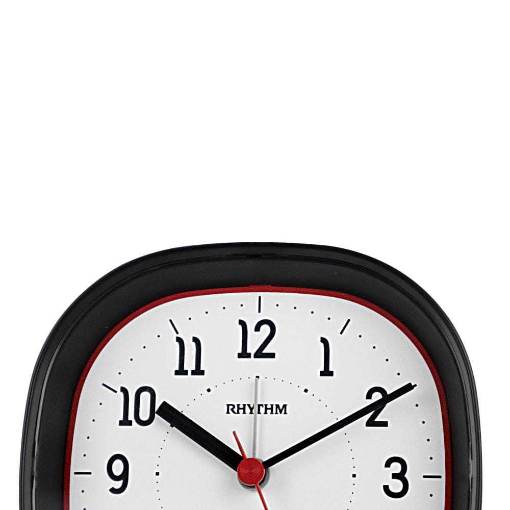 นาฬิกาปลุก RHYTHM 8RE674WR02 4X4 นิ้ว สีดำ