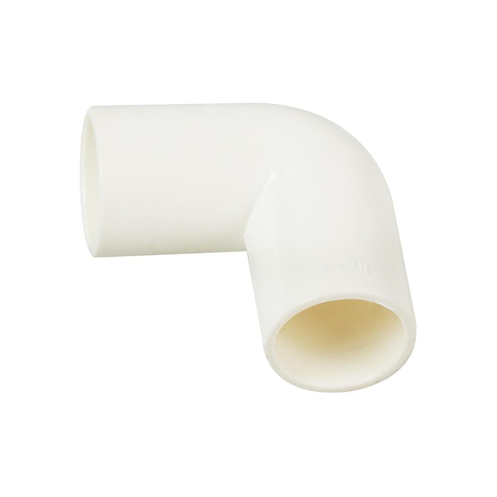 ข้อโค้ง 90 องศา PVC ตราช้างNPI 3/8 นิ้ว มาตรฐาน JIS สีขาว