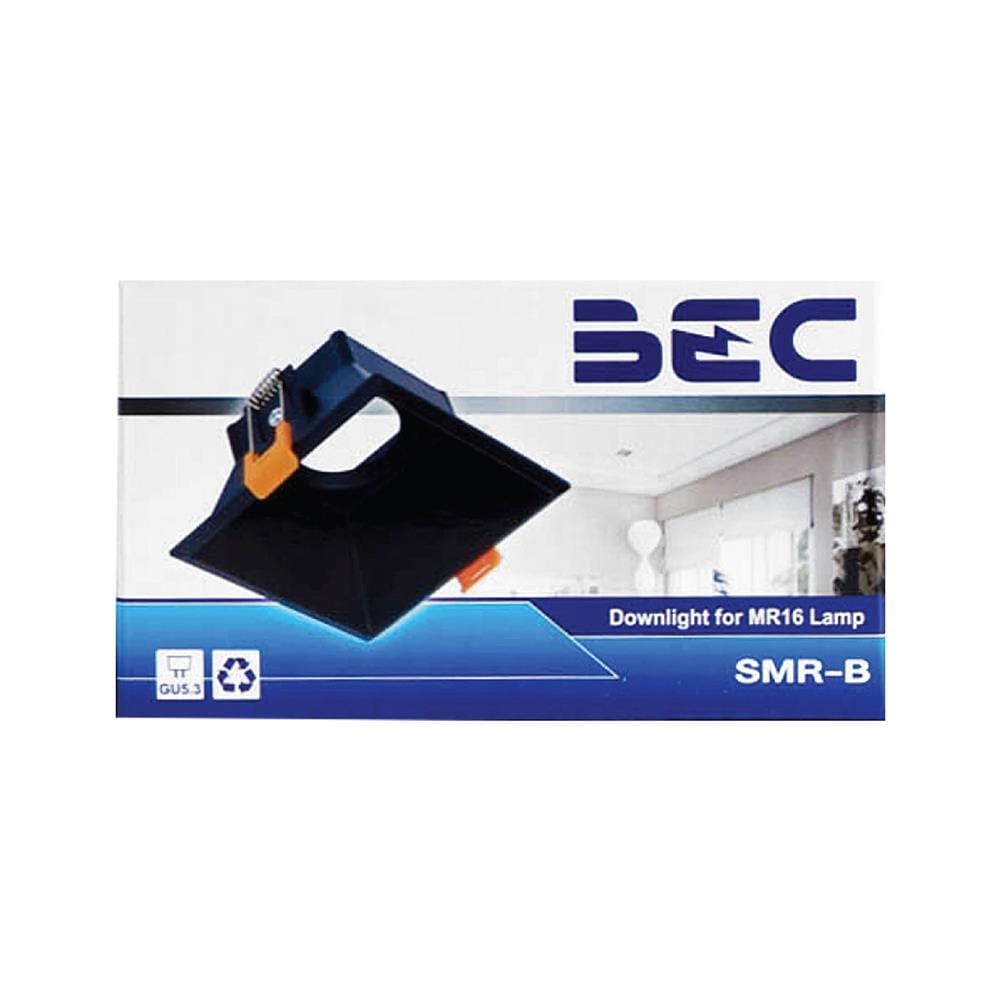 ดาวน์ไลท์ BEC SMR-B 4 นิ้ว สีดำ สี่เหลี่ยม
