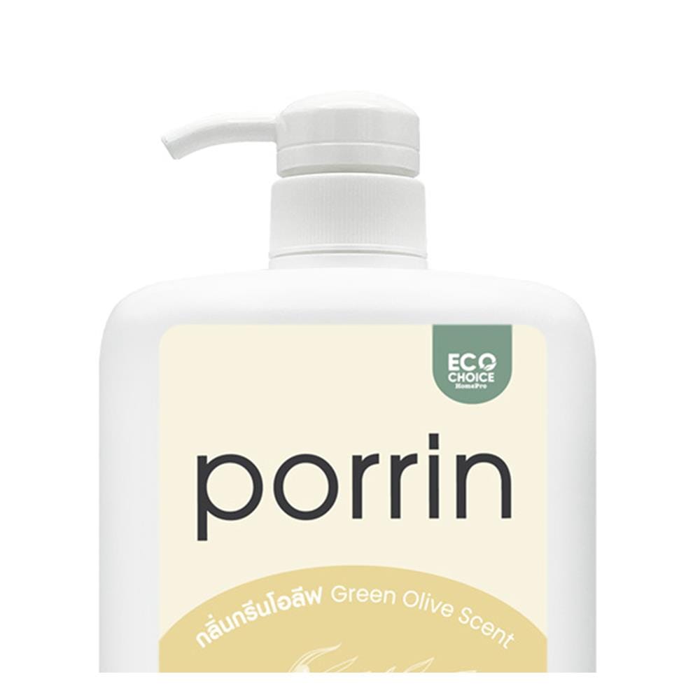 น้ำยาล้างจานและล้างขวดนม PORRIN PLANT BASED 900 มล. GREEN OLIVE