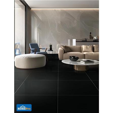 กระเบื้องพื้นพอร์ซเลน 60x60 ซม. TARA ซุปเปอร์แบล็ค นาโน ดำ PM 1.44 ตร.ม._1