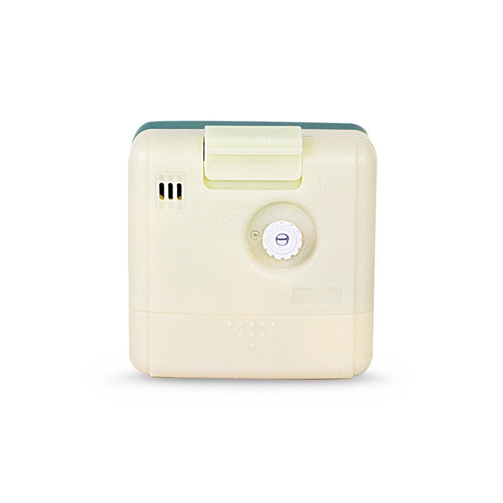 นาฬิกาปลุก RHYTHM CRE210NR05 2.3X2.3 นิ้ว สีขาว/เขียว