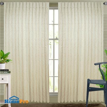 ผ้าม่านจีบ BENETTA BOSTON UV 140X220 ซม. สีครีม_4