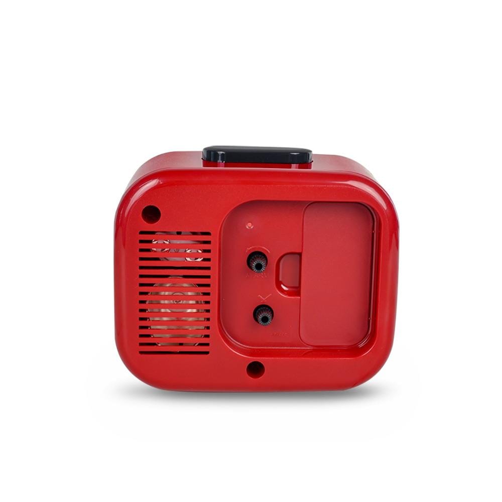 นาฬิกาปลุก RHYTHM 4RA888-R01 4.6X4 นิ้ว สีแดง/ดำ