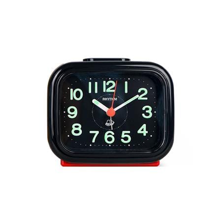 นาฬิกาปลุก RHYTHM 4RA888-R01 4.6X4 นิ้ว สีแดง/ดำ_0