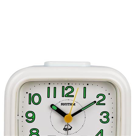 นาฬิกาปลุก RHYTHM 4RA888-R79 4.6X4 นิ้ว สีฟ้า/ขาว_2
