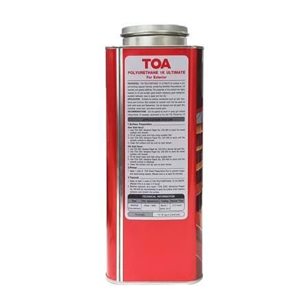 โพลียูรีเทนภายนอก TOA 1K ULTIMATE PM9800 สีใส โปร่งแสงด้าน 3 ลิตร_2