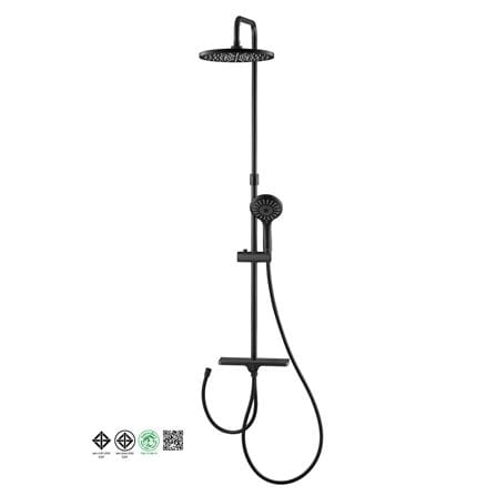 ฝักบัว RAIN SHOWER ผสม COTTO CT6216BL สีดำ_3