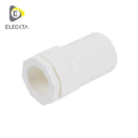 ข้อต่อเข้ากล่อง ELECKTA 25 มม. สีขาว (แพ็ก 4 ชิ้น)_0