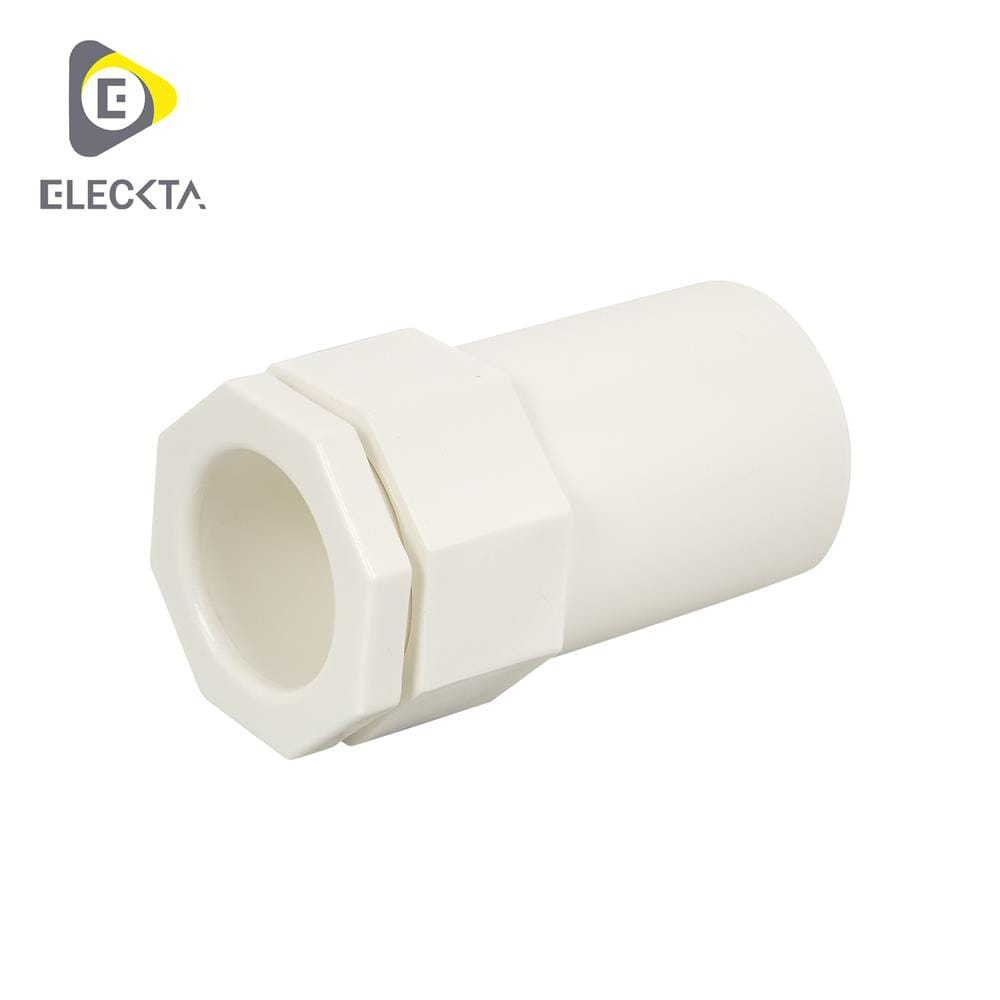 ข้อต่อเข้ากล่อง ELECKTA 25 มม. สีขาว แพ็ก 20 ชิ้น