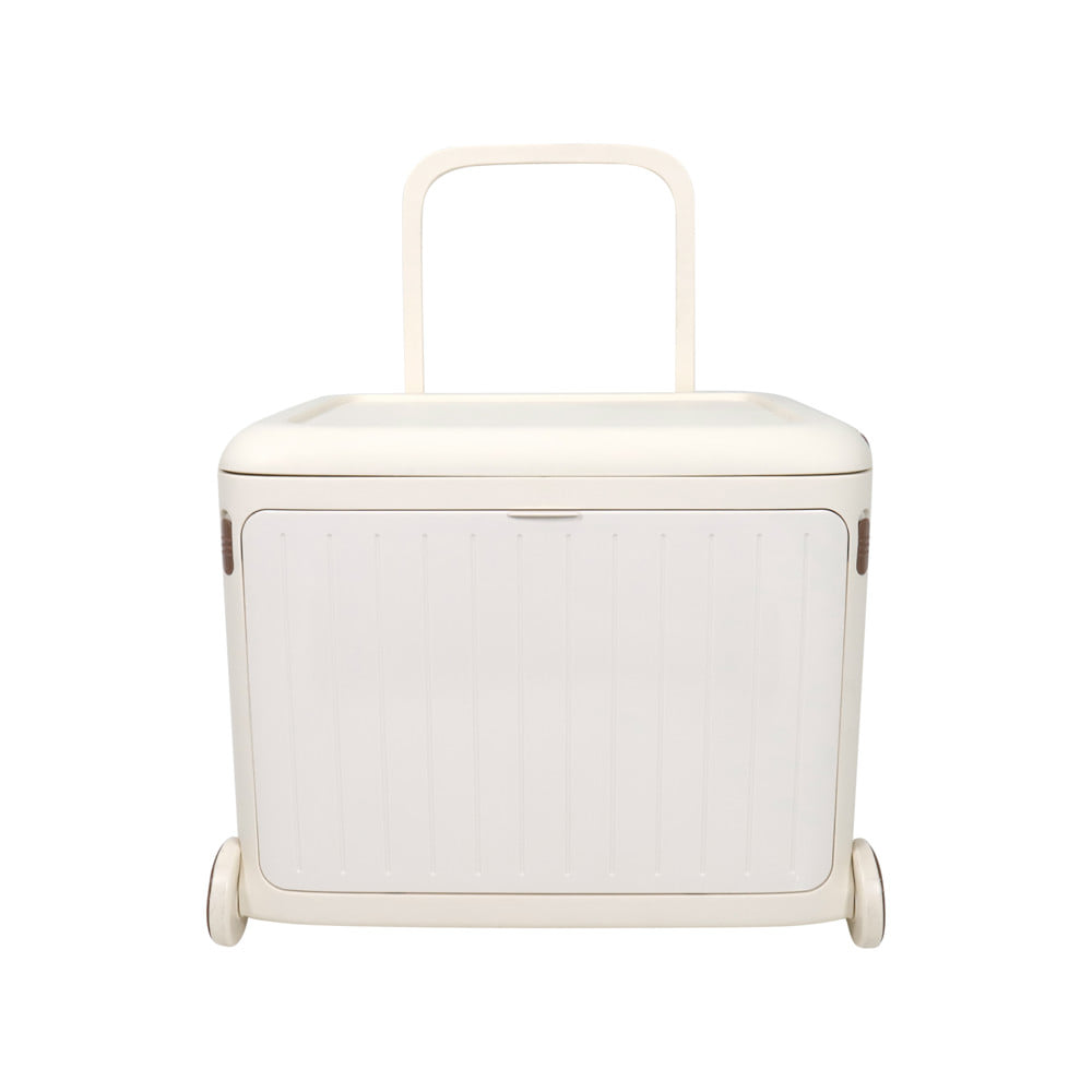กล่องเก็บของฝาหน้า มีที่ลาก STACKO KID 49x35x38.5 ซม. สีขาว