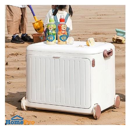 กล่องเก็บของฝาหน้า มีที่ลาก STACKO KID 49x35x38.5 ซม. สีขาว_7