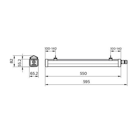 รางนีออนกันฝน LED PHILIPS WT068CG2 15 วัตต์ DAYLIGHT_3