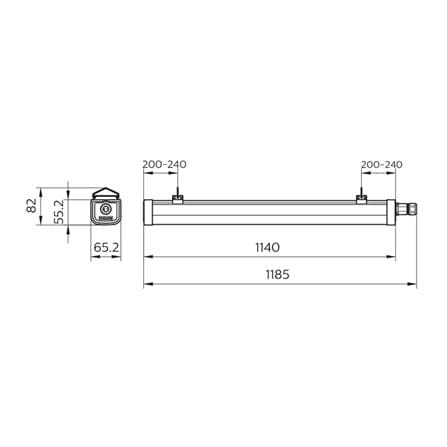 รางนีออนกันฝน LED PHILIPS WT068CG2 30 วัตต์ DAYLIGHT_3