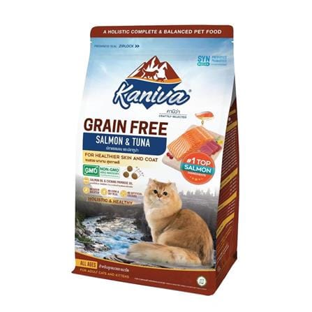 อาหารแมว KANIVA GRAIN FREE SALMON AND TUNA 340 ก._0