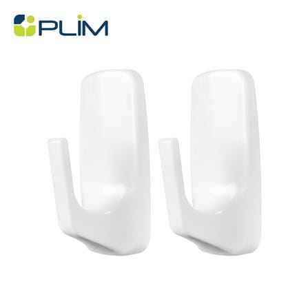 ขอแขวนติดเทปกาว PLIM XY-0361 สีขาว แพ็ก 2 ชิ้น_0