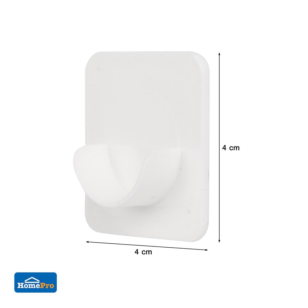 ขอแขวนยึดราวม่าน PLIM XY-0903 สีขาว แพ็ก 4 ชิ้น