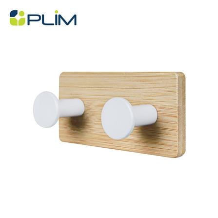 ขอแขวนติดเทปกาว 2 ตะขอ PLIM XY-0497W สีขาว_0