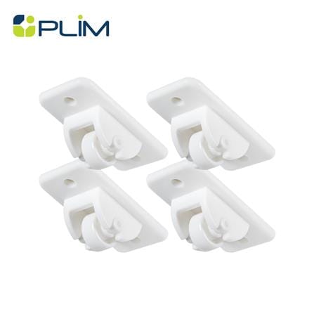 ลูกล้อเคลื่อนที่ติดเทปกาว PLIM XY-0930 สีขาว แพ็ก 4 ชิ้น_0