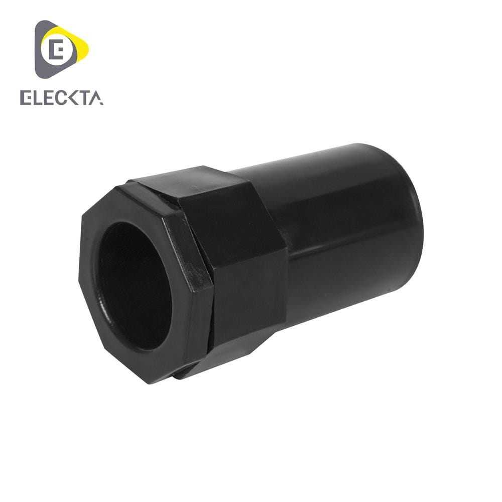 ข้อต่อเข้ากล่อง ELECKTA 25 มม. สีดำ แพ็ก 10 ชิ้น