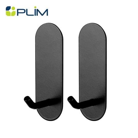 ขอแขวนสเตนเลสติดเทปกาว PLIM XY-0847 สีดำ แพ็ก 2 ชิ้น_0
