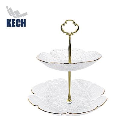 ที่วางขนมแก้ว 2 ชั้น KECH FLORA_0
