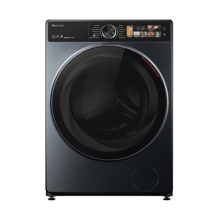 เครื่องซักอบผ้าฝาหน้า TOSHIBA TWD-T25BZU115MWT(MG) 10.5/7กก. 1400RPM อินเวอร์เตอร์ สีเทา_0