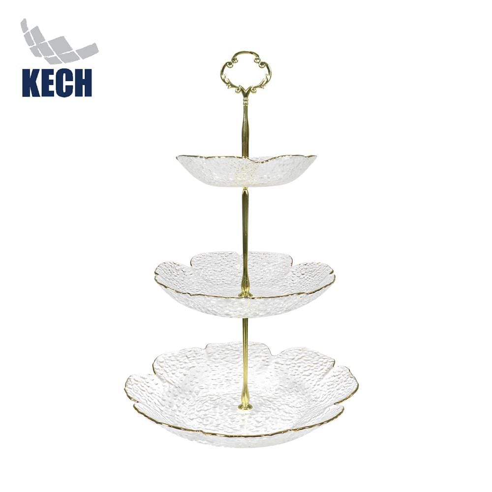 ที่วางขนมแก้ว 3 ชั้น KECH FLORA
