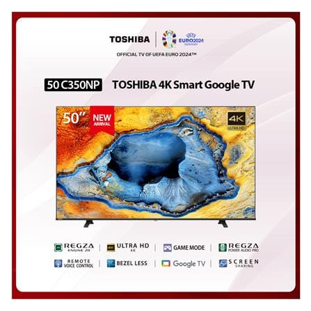 ทีวีแอลอีดี 50 นิ้ว TOSHIBA (4K, LED, GOOGLE TV) 50C350NP_3