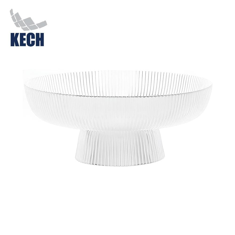 จานเสิร์ฟแก้วมีขา KECH 20 ซม.
