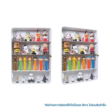 กล่องเหล็กโชว์โมเดล STACKO MANIA 30x9x42 ซม. สีขาว_7