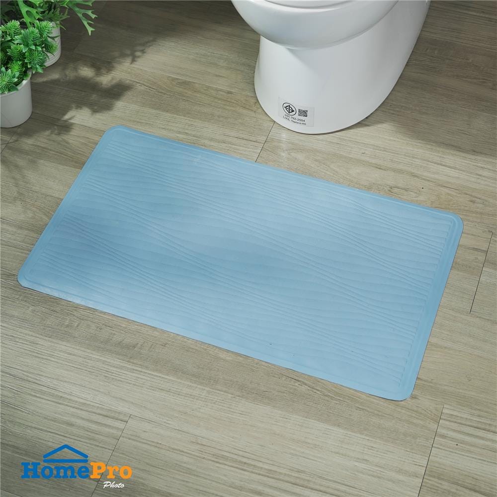 พรมห้องน้ำยางสังเคราะห์ MOYA HDR0006-WAVE สีน้ำเงินเข้ม
