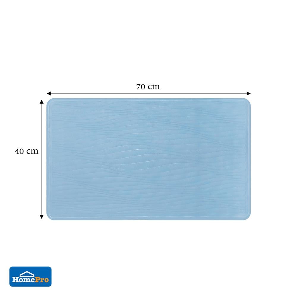พรมห้องน้ำยางสังเคราะห์ MOYA HDR0006-WAVE สีน้ำเงินเข้ม