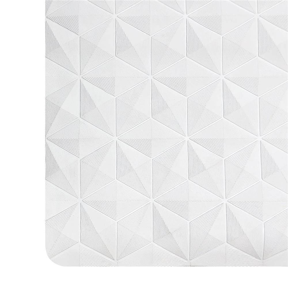 พรมห้องน้ำยางสังเคราะห์ MOYA HDR0002-DIAMOND สีขาว