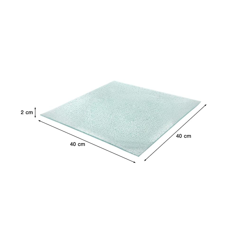 จานแก้วเหลี่ยม KECH 40x40 ซม.