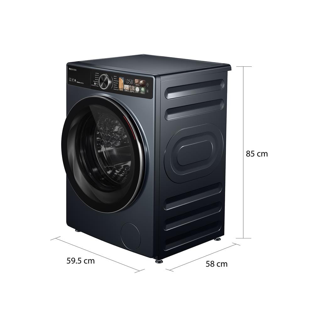 เครื่องซักผ้าฝาหน้า TOSHIBA TW-T25BU115MWT(MG) 10.5 กก. สีเทา อินเวอร์เตอร์