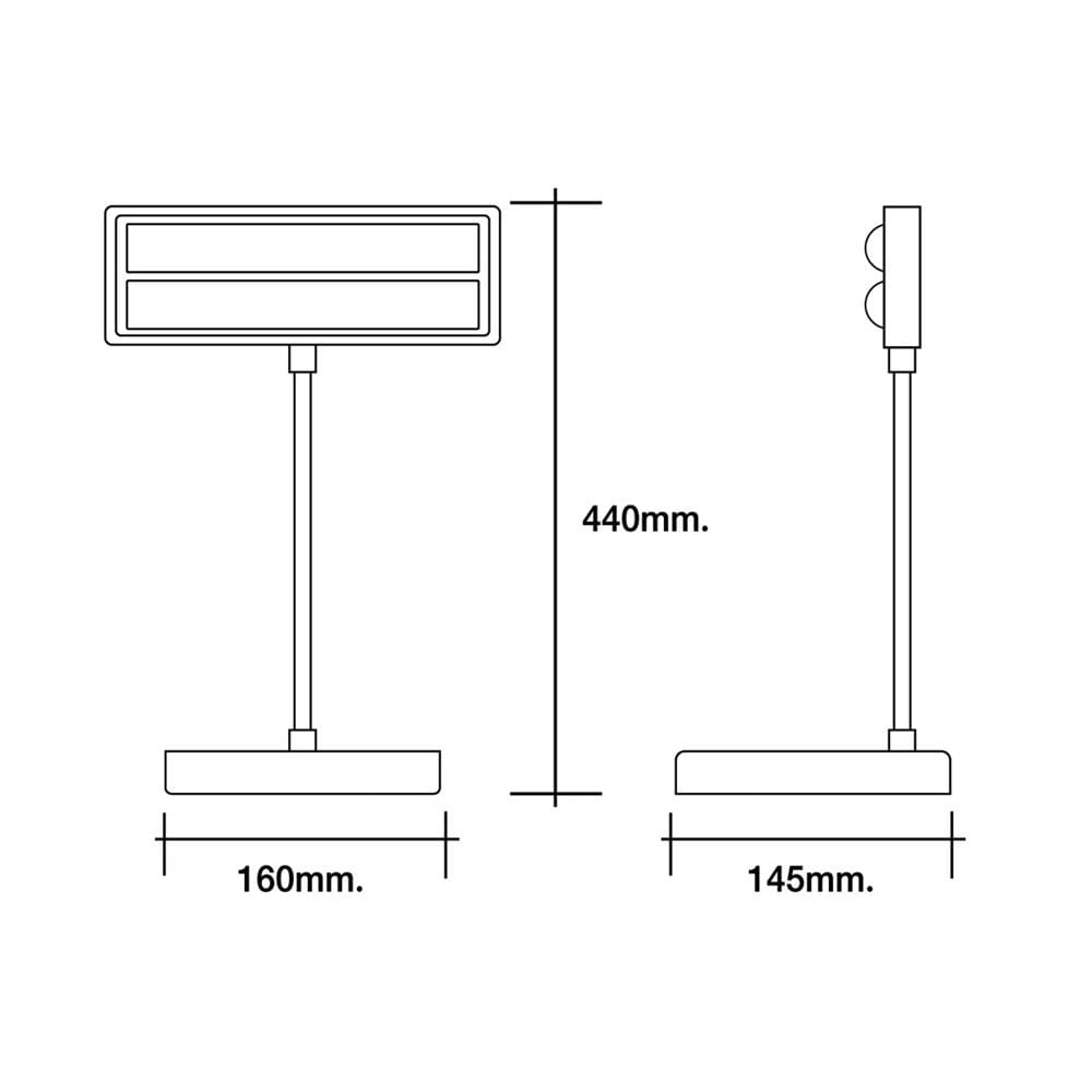 ไฟอ่านหนังสือ LED HI-TEK HFIL008 4 วัตต์ สีขาว