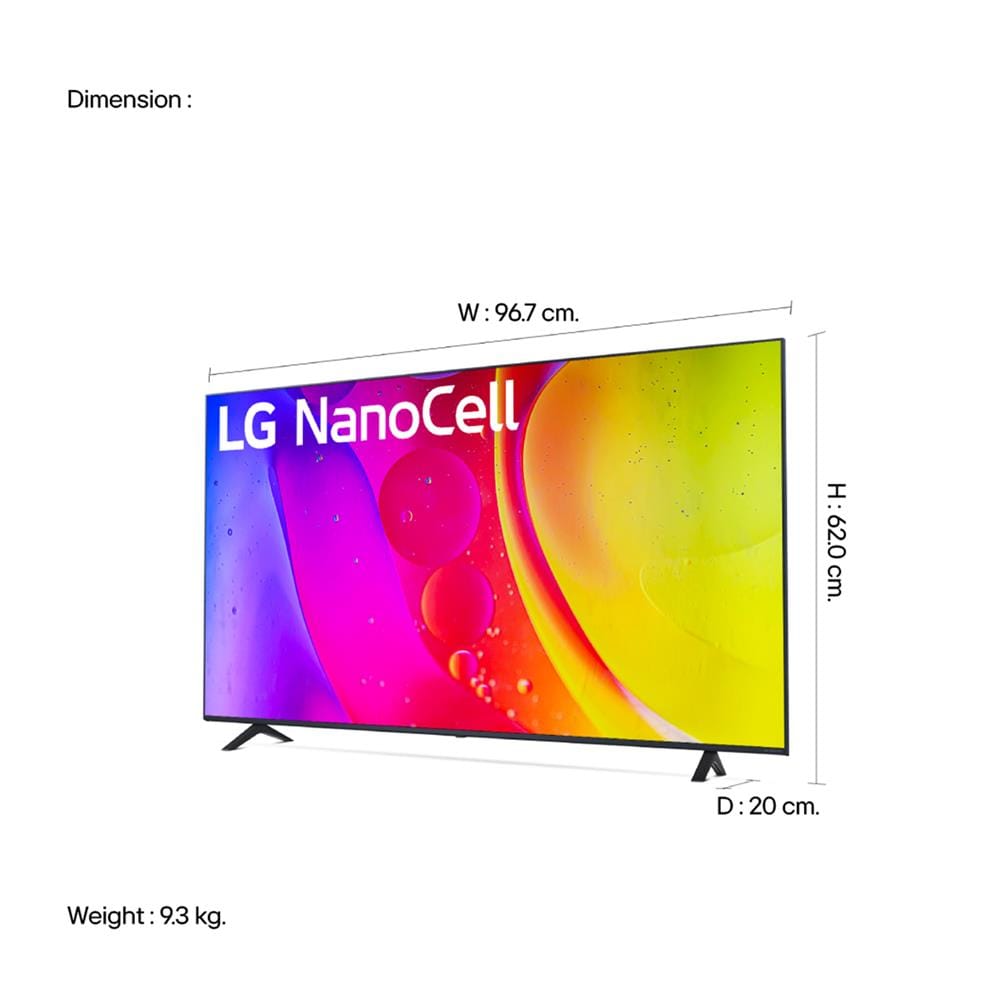 ทีวีแอลอีดี 43 นิ้ว LG (4K, NANOCELL, SMART TV) 43NANO81TSA.ATM