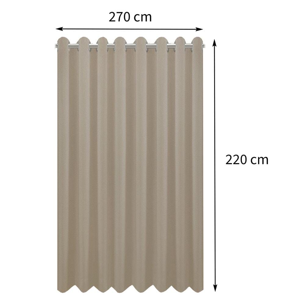 ผ้าม่าน EYELET HOME LIVING STYLE LUKAS UV 270X220 ซม. สีครีม
