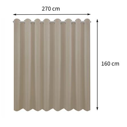 ผ้าม่าน EYELET HOME LIVING STYLE LUKAS UV 270X160 ซม. สีครีม_5