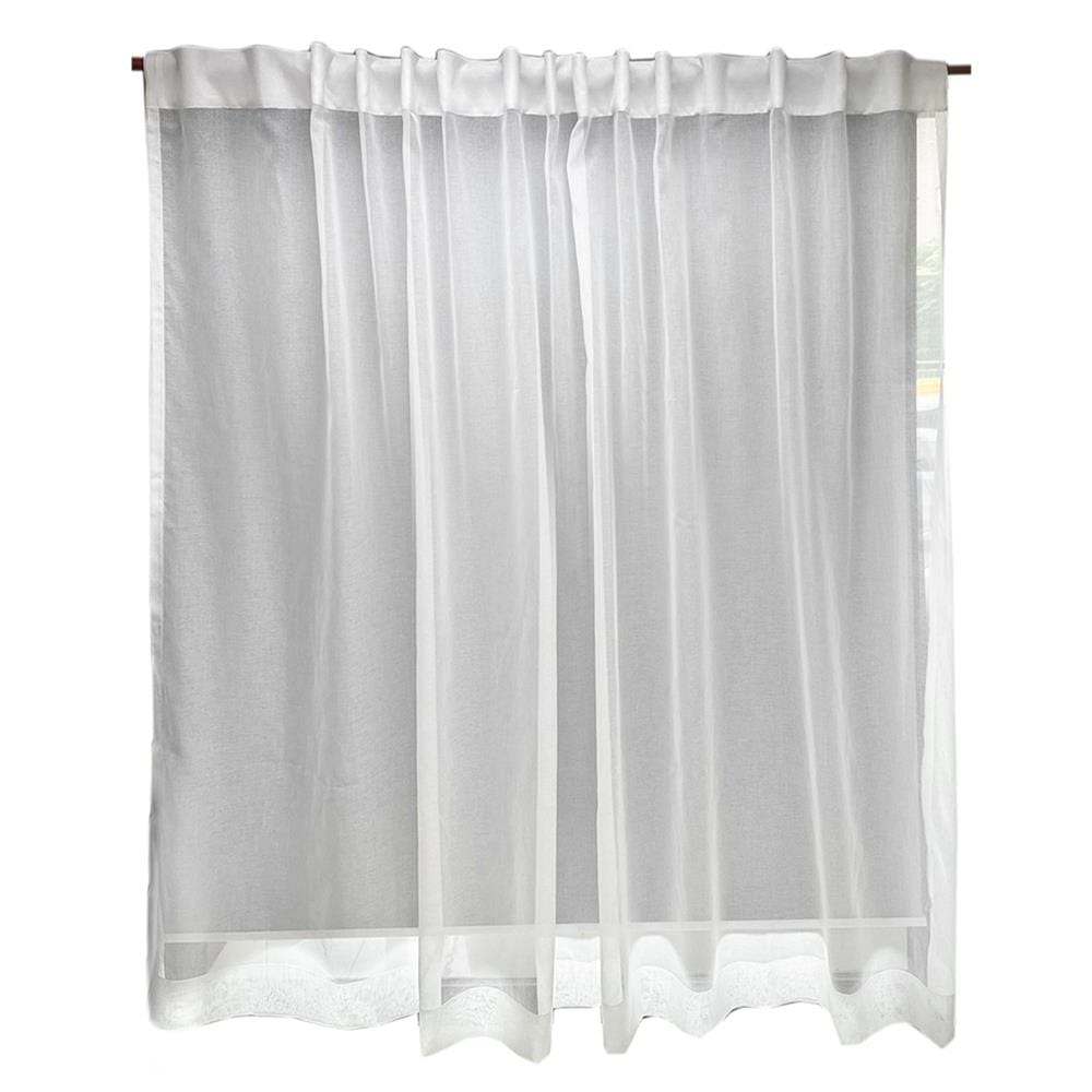 ผ้าม่านโปร่งซ่อนหู BENETTA PRINZE 285X160 ซม. สีขาว