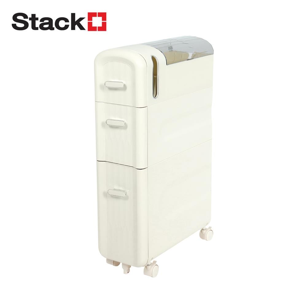 ตู้ลิ้นชักแคบ 3 ชั้น STACKO MOST 43x18x73 ซม. สีขาว_1