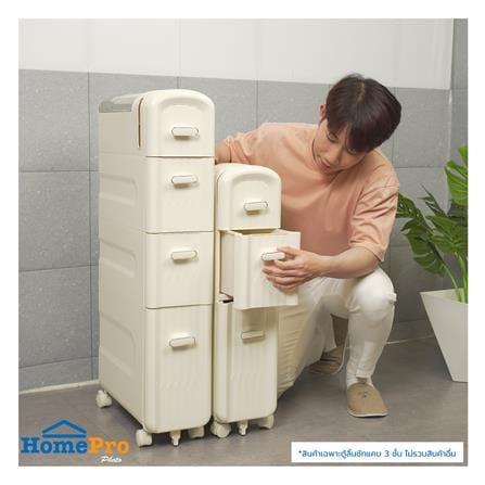 ตู้ลิ้นชักแคบ 3 ชั้น STACKO MOST 43x18x73 ซม. สีขาว_7