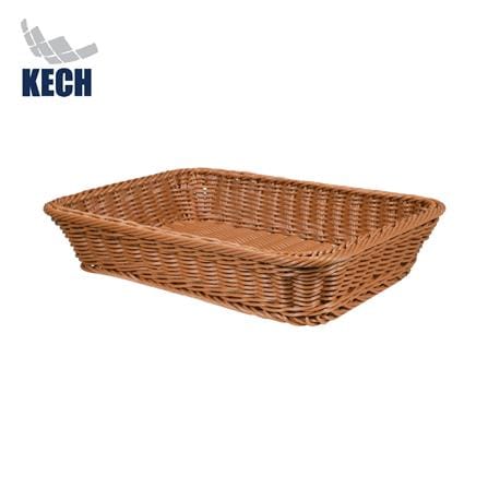 ตะกร้าหวายเทียมทรงเหลี่ยม KECH SIZE M 35x25x7ซม._0