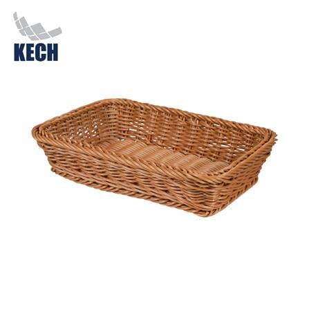 ตะกร้าหวายเทียมทรงเหลี่ยม KECH SIZE S 30x20x7 ซม._0